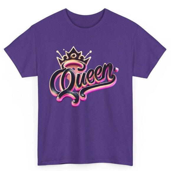 Other - Queen Heavy Cotton Tee,  Graphic T-Shirt, King Crown  T Shirt